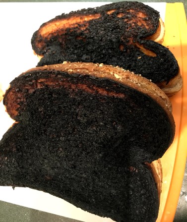 burned sandwich