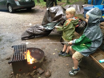 Camping in the rain1
