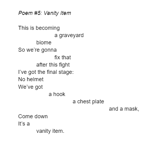 Console Poem Video Game Poetry #SOL23 4/31 – Persistence and Pedagogy